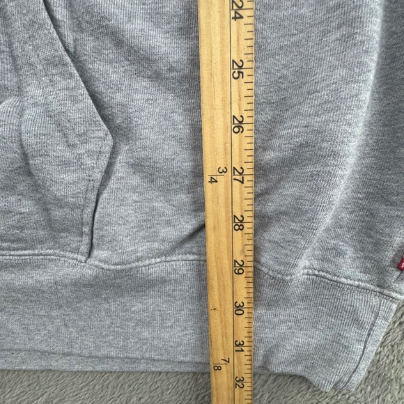 Levis Mens Gray Big Logo Hoodie Pullover Sweatshirt Size‎ 4XLT - Picture 6 of 10